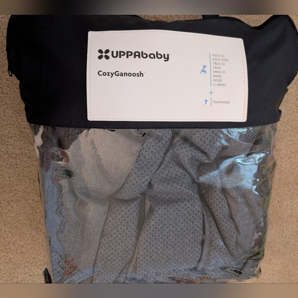 UPPABABY Cozy Ganoosh Footmuff -Charcoal Melange Grey Jordan Greyson EUC IN BAG